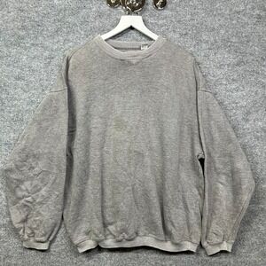 VTG McIntosh & Seymour Soccer Gear Sweatshirt Men's Gray Fleece Pullover - Large